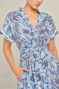 Women Alessandra Candice Wave Dress Paradise - Cornflower