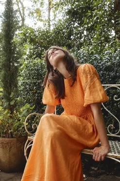 Women Alessandra Claudia Dress - Marigold