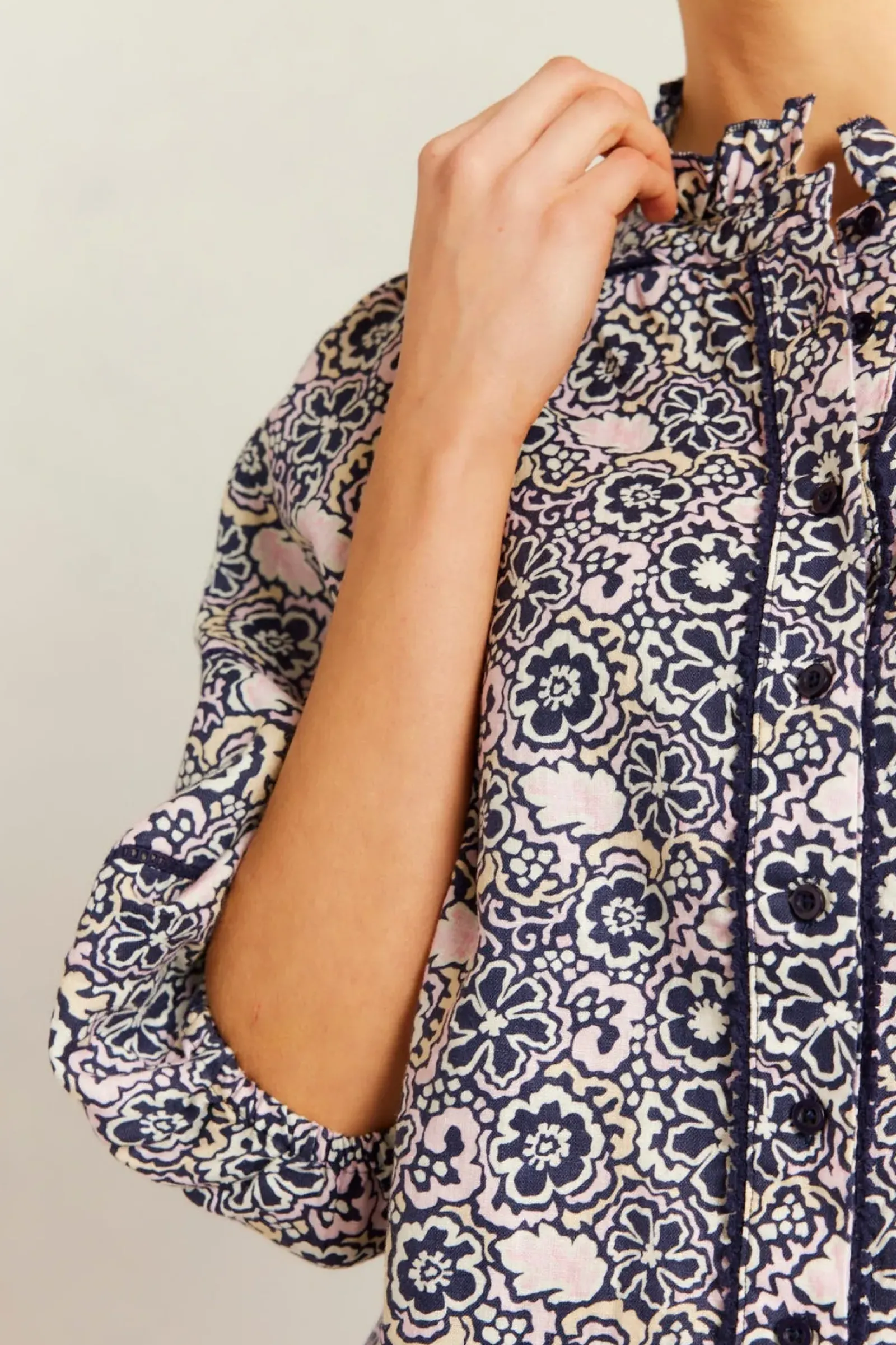 Women Alessandra Lia Shirt Raya - Navy