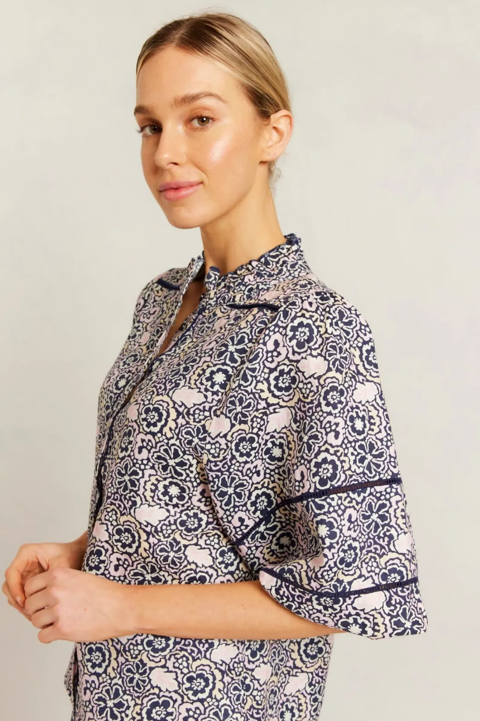 Women Alessandra Lia Shirt Raya - Navy