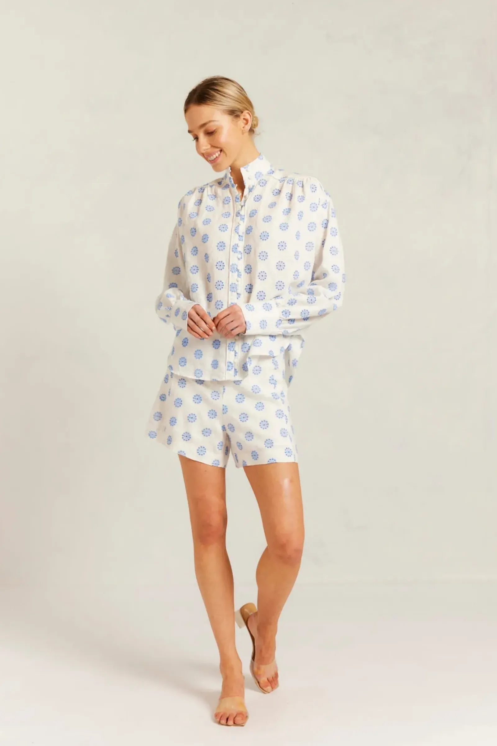 Women Alessandra Rosemary Shirt Posy - Bluebell