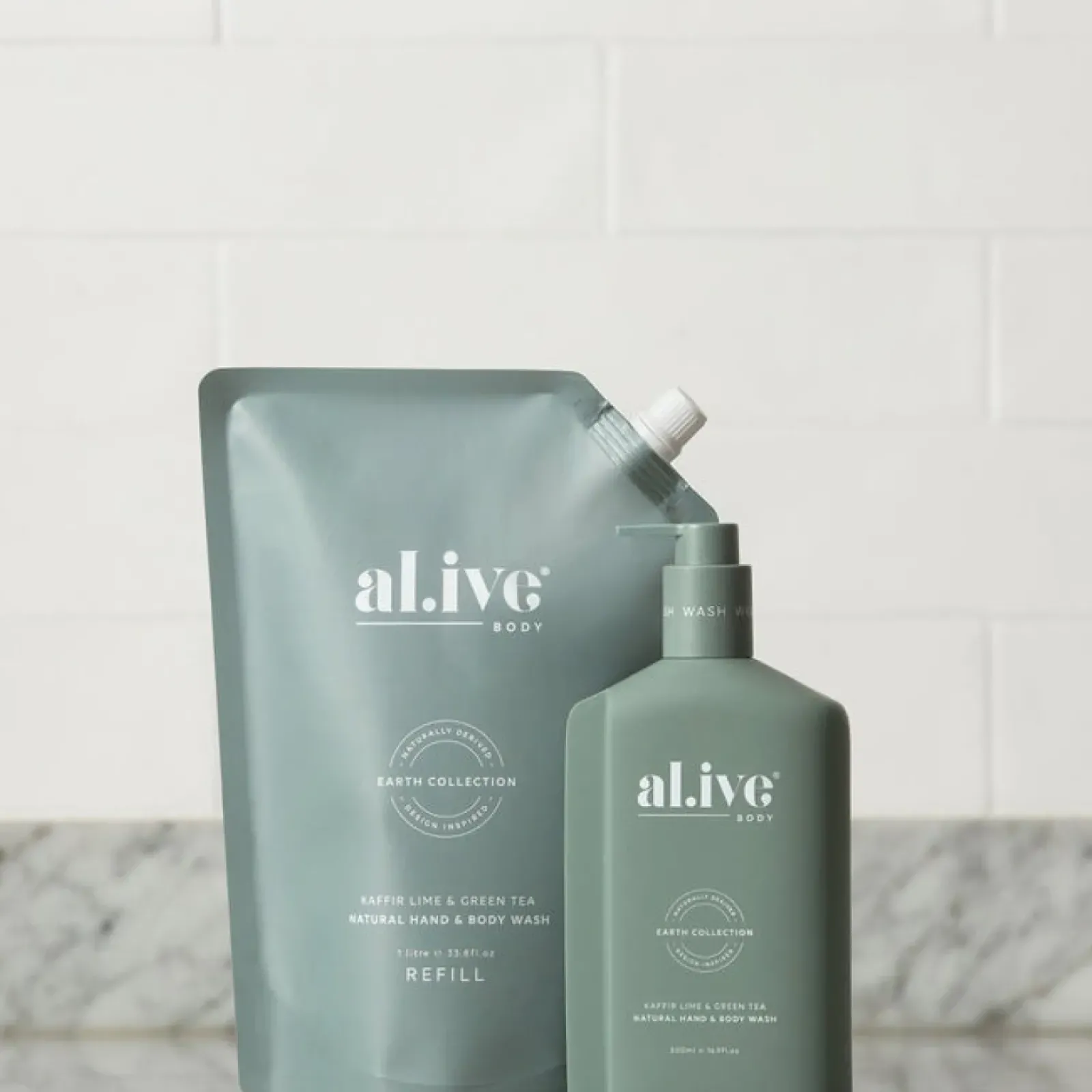 Al.ive Kaffir Lime & Green Tea Wash - Refill