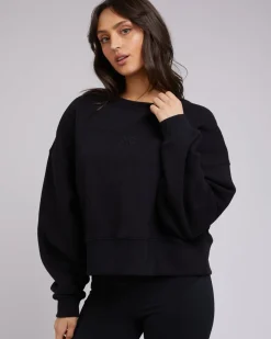 Women All About Eve Active Tonal Sweater - Black