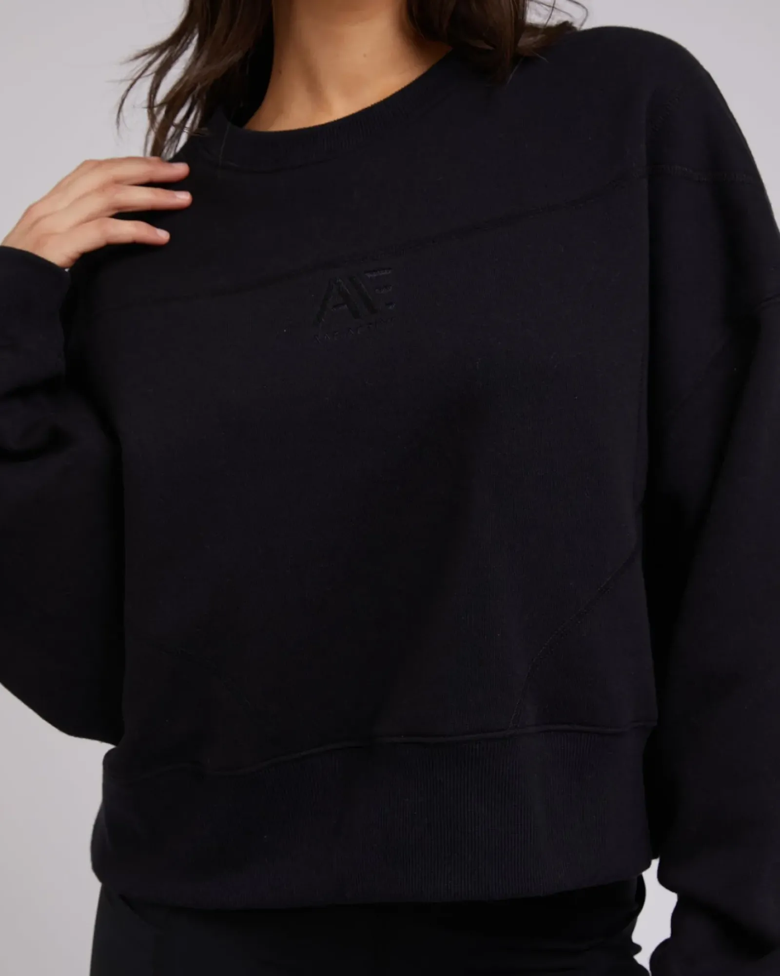 Women All About Eve Active Tonal Sweater - Black