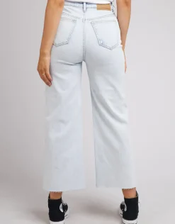 Women All About Eve Charlie High Rise Wide Leg Jean - Bleach Denim