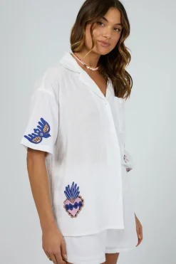 Women All About Eve Daria Shirt - White