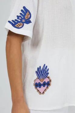 Women All About Eve Daria Shirt - White