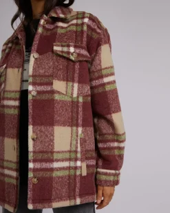 Women All About Eve Hilary Check Shacket