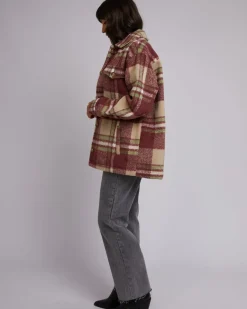 Women All About Eve Hilary Check Shacket