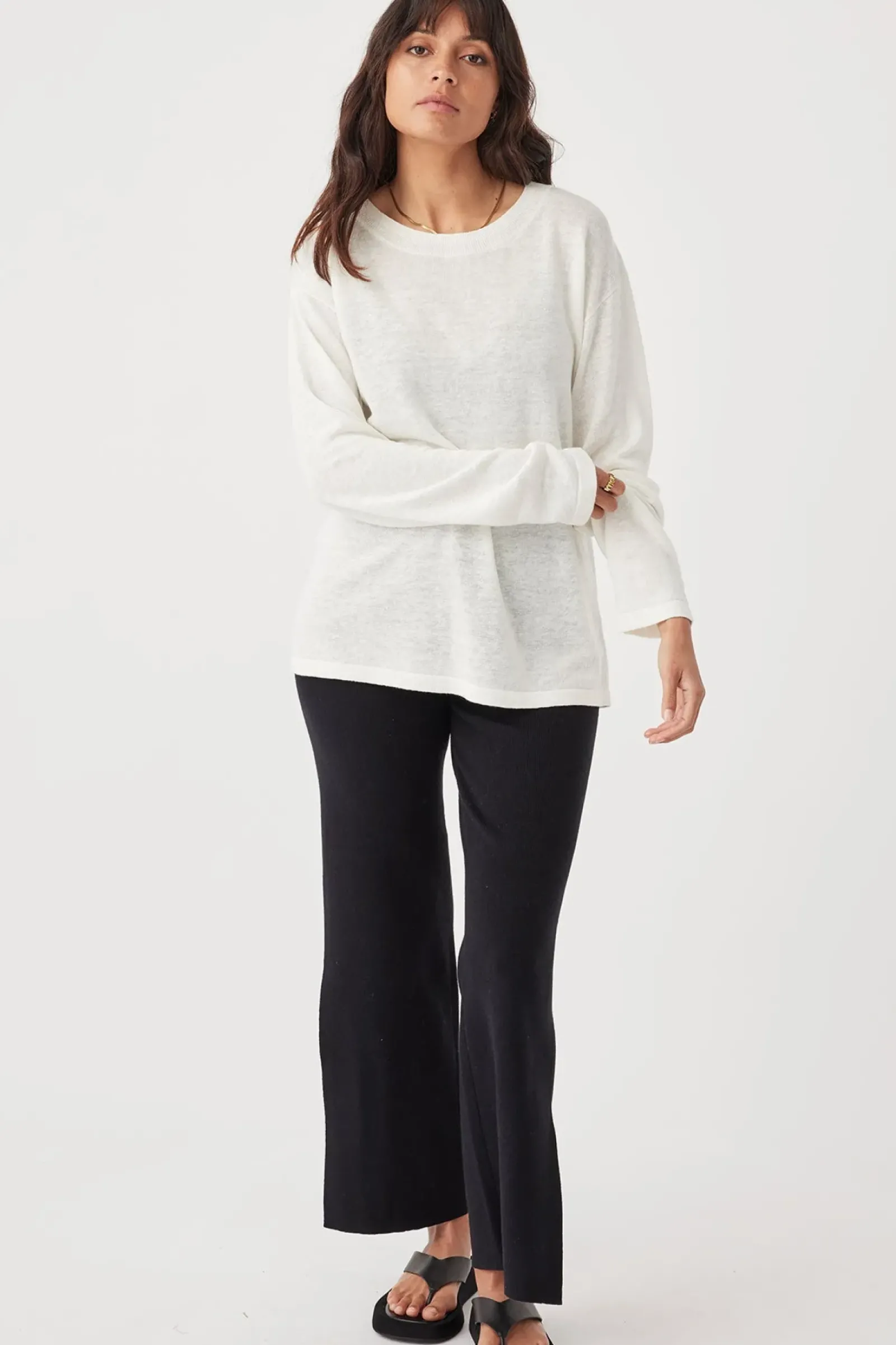 Women ARCAA Hugo Long Sleeve T-Shirt - Cream