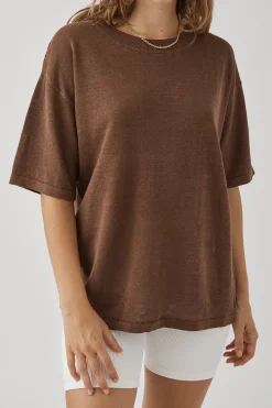 Women ARCAA Hugo T Shirt - Chocolate