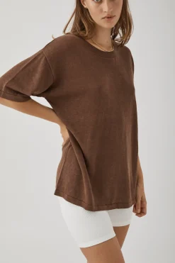 Women ARCAA Hugo T Shirt - Chocolate