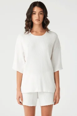 Women ARCAA  Jude T-Shirt - Cream