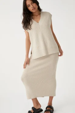 Women ARCAA Vera Knit Vest - Sand
