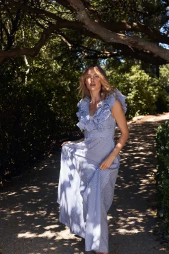 Women Aston Studio Letitia Dress - Neelam Stripe