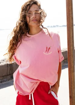 Women Cartel & Willow Cartel & Willow Hot Summer Tee - Pink/Hot Summer Print