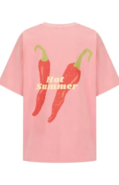 Women Cartel & Willow Cartel & Willow Hot Summer Tee - Pink/Hot Summer Print