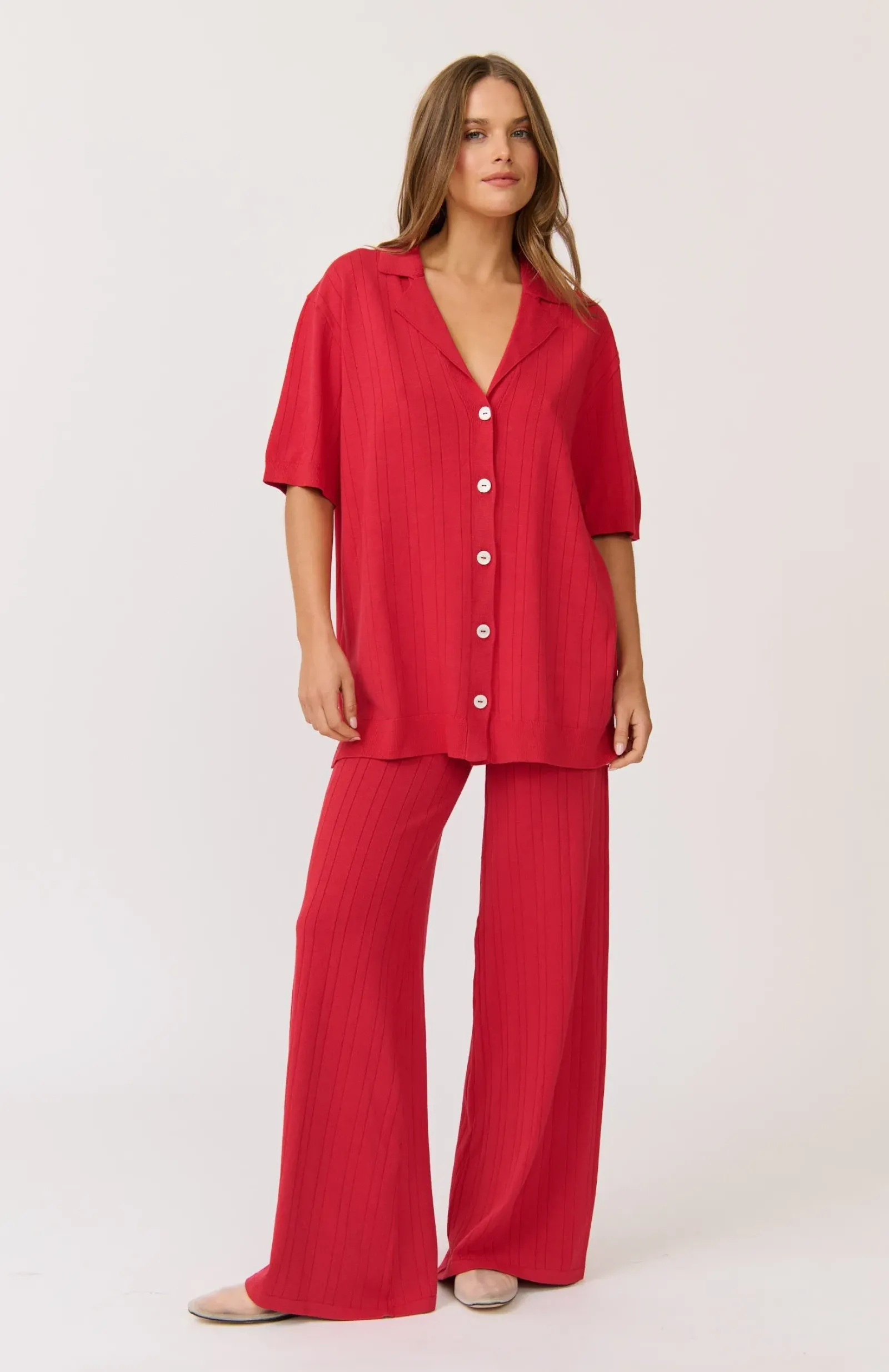 Women Cartel & Willow Cartel & Willow Lara Knit Top - Cherry