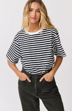 Women Cartel & Willow Cartel & Willow Marlie Tee - Black/White Stripe
