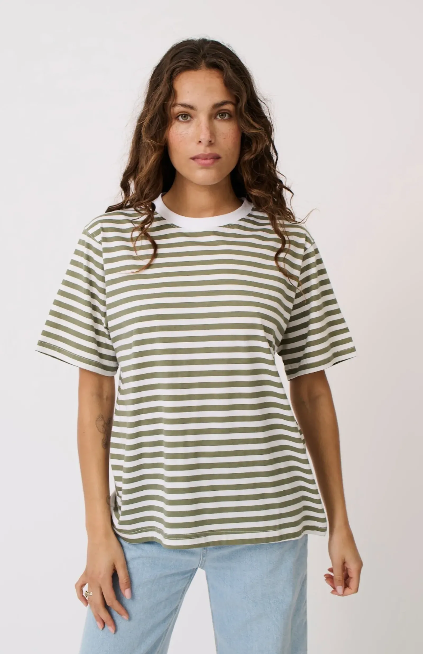 Women Cartel & Willow Cartel & Willow Sophie Tee - Palm Stripe