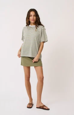 Women Cartel & Willow Cartel & Willow Sophie Tee - Palm Stripe