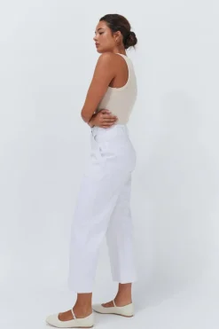 Women Kireina Celeste Pant- Cropped White