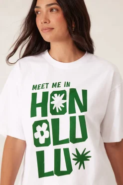 Women Ceres Life Ceres Boyfriend Tee - Honolulu Winter Green