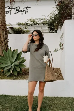 Women Ceres Life Boxy Knit Dress - Moss Green