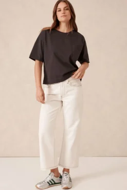 Women Ceres Life Boxy Pocket Tee- Phantom