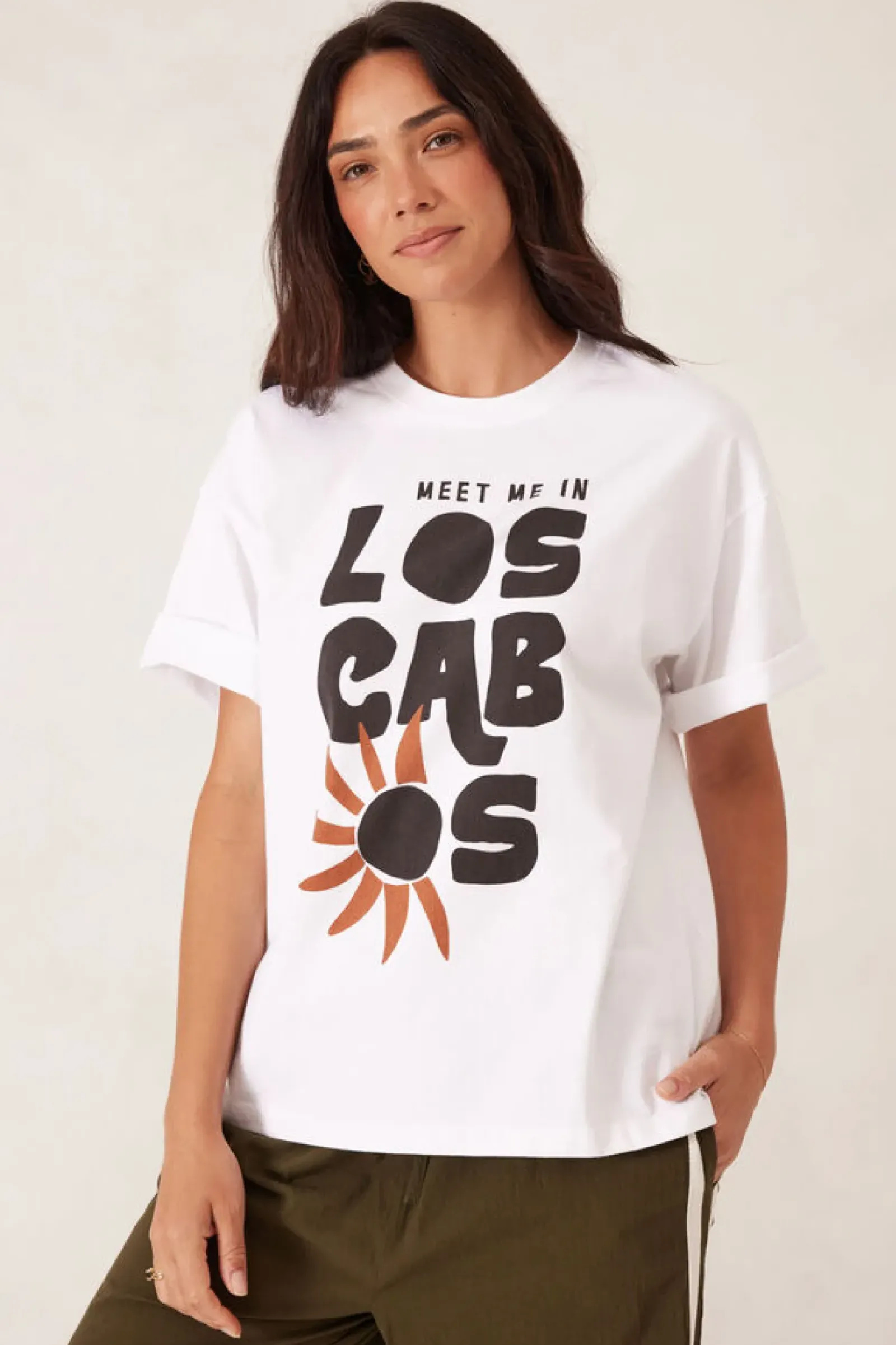 Women Ceres Life Boyfriend Tee - Los Cabos White