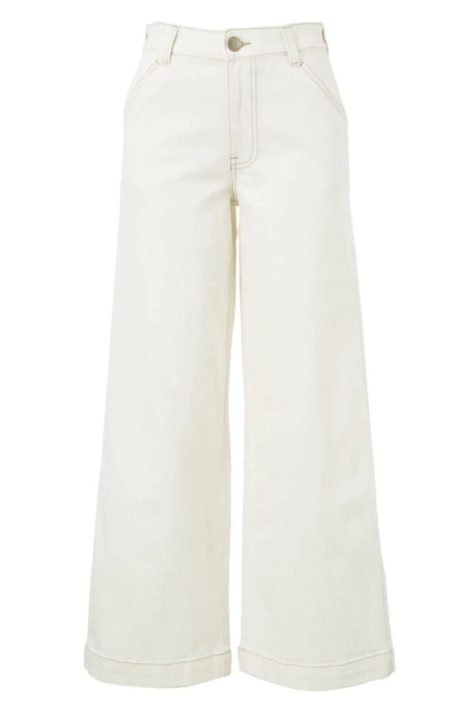 Women Ceres Life Classic Wide Leg Jean - Fresh Ecru