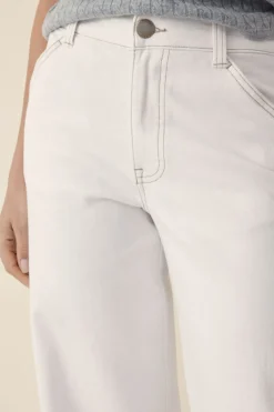 Women Ceres Life Classic Wide Leg Jean - Fresh Ecru