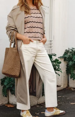 Women Ceres Life Crop Frenchie Jean - Fresh Ecru