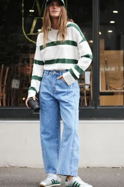 Women Ceres Life Darted Barrel Jean - Vintage Blue