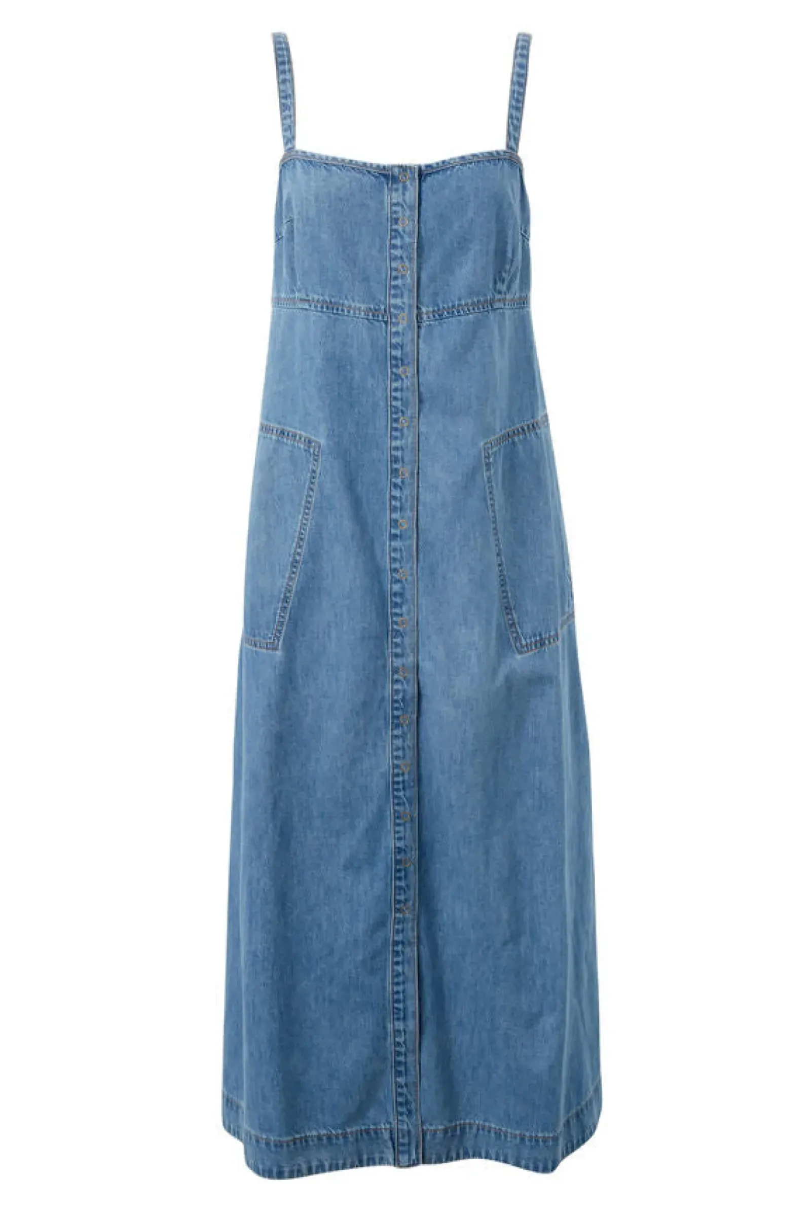 Women Ceres Life Denim Beach Dress - Worn Blue