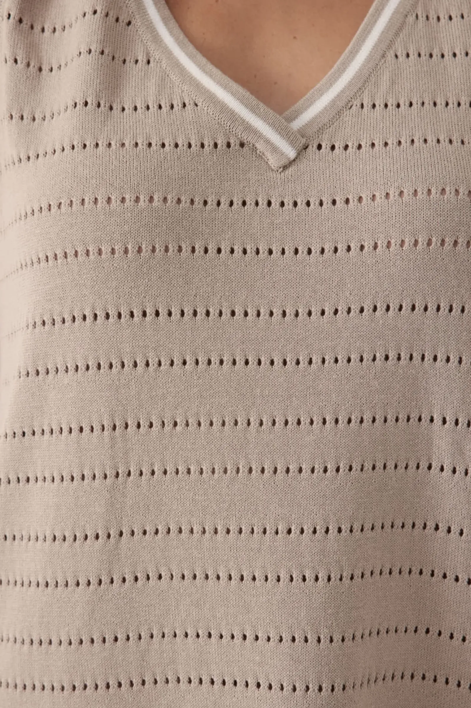 Women Ceres Life Pointelle Sleeveless Knit Dress - String