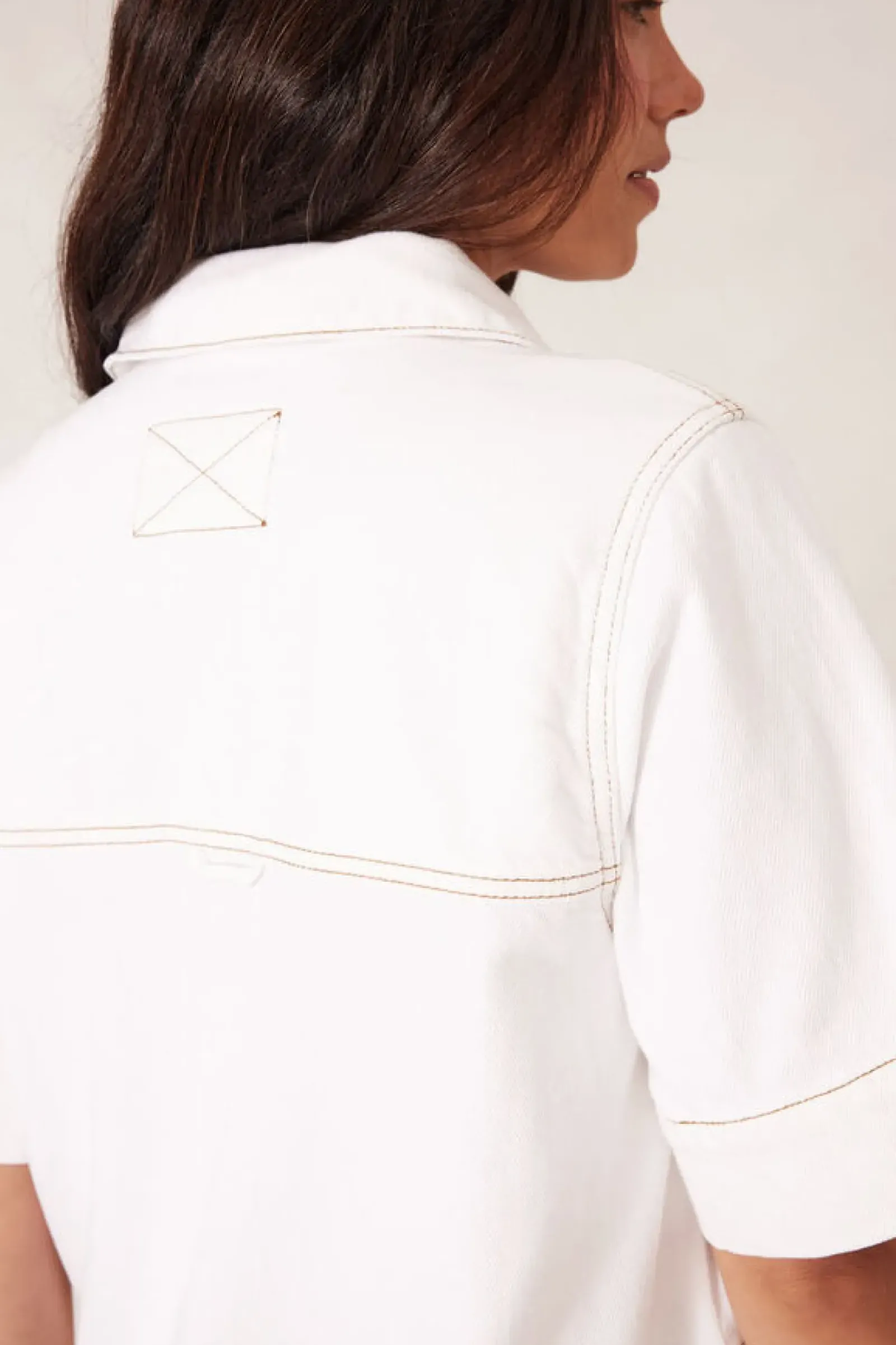 Women Ceres Life Side Pocket Boxy Dress - Fresh Ecru