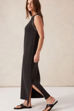 Women Ceres Life Sleeveless Boat Neck Knit Midi Dress - Phantom