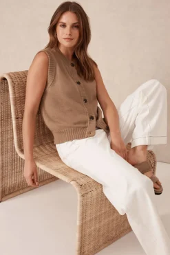 Women Ceres Life Sleeveless Cardi - Summer Taupe