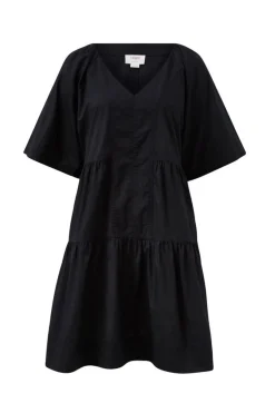 Women Ceres Life Tiered Poplin Mini Dress - Black