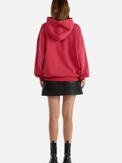 Women Ena Pelly Brooke Oversized Hoodie DIY Studios - Poppy Red