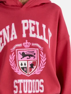 Women Ena Pelly Brooke Oversized Hoodie DIY Studios - Poppy Red