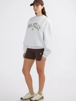Women Ena Pelly Classic Collegiate Sweatshirt - White Marle