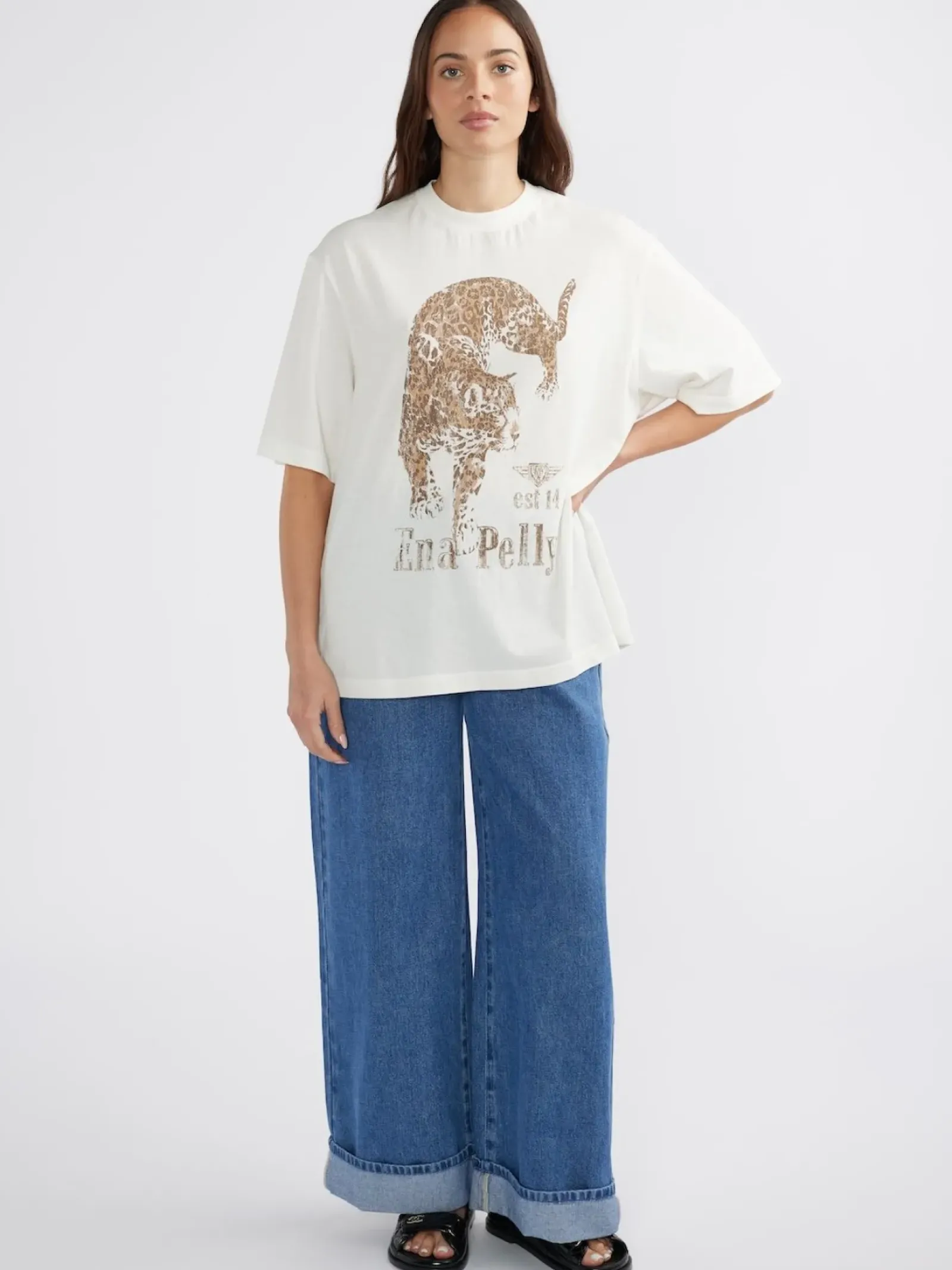 Women Ena Pelly Jaguar Tee - Vintage White