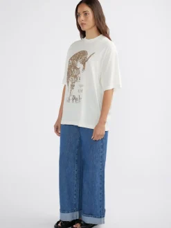 Women Ena Pelly Jaguar Tee - Vintage White