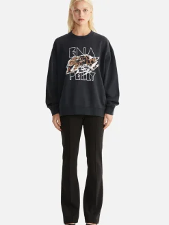 Women Ena Pelly Lilly Oversized Sweater Tigers Eye - Vintage Black