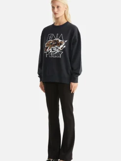 Women Ena Pelly Lilly Oversized Sweater Tigers Eye - Vintage Black