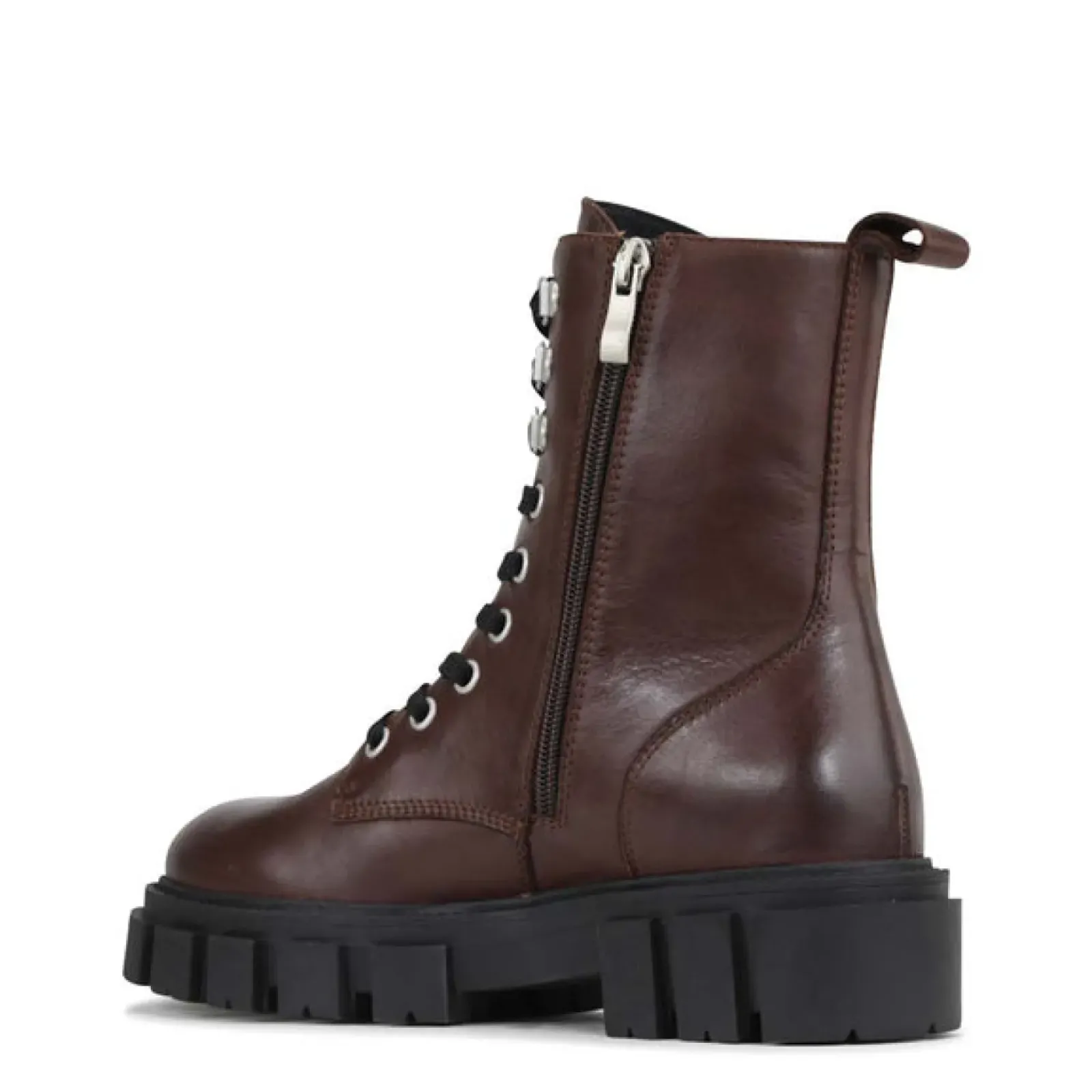 EOS Melbourne EOS Feature Leather Boot - Chestnut