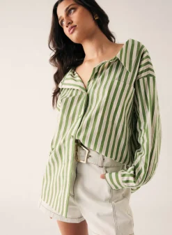 Women Esmaee Infinity Shirt - Fern Stripe