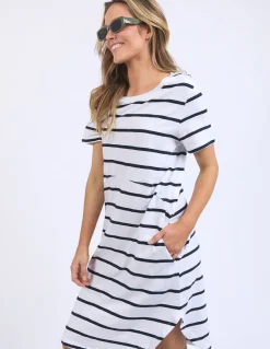 Women Foxwood Bay Stripe Dress - Navy